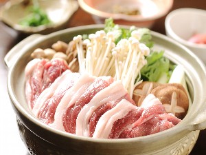 超希少！上野村産猪豚肉使用イノブタ鍋付きプラン予約受付中